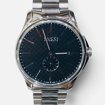 GUCCI 126.3 G タイムレス オートマティック 青盤 メンズ時計 160104275 [P]