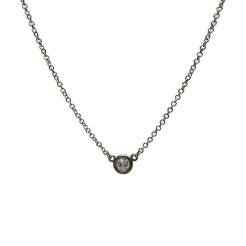 Tiffany & Co Elsa Peretti Diamond By the Yard Platinum Necklace 160104316 [P]