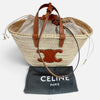 CELINE ティーン クラシック パニエ パームリーフ &カーフスキン バスケットバッグ トートバッグ 160104472 [P]