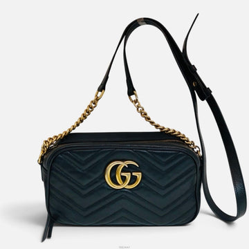 GUCCI 447632 GG Marmont Matelassé Crossbody 160104488 [P]