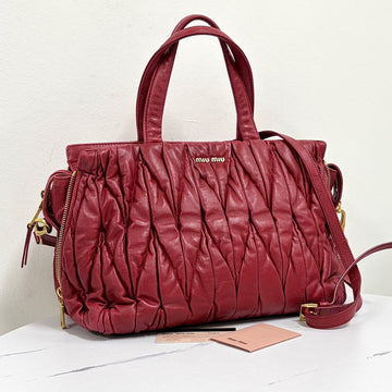 Miu Miu Matelassé Tote Bag & Shoulder Bag (5BB027) 160105364 [P]