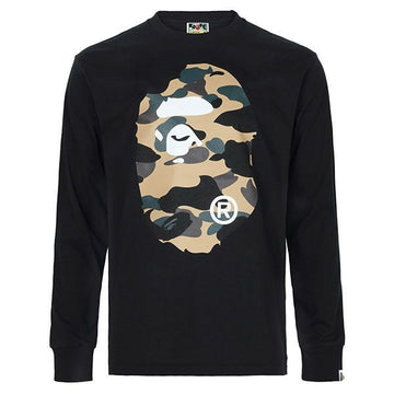 BAPE カモフラージュ ビッグ エイプ ヘッド ロングスリーブ Tシャツ 160105421 [P]