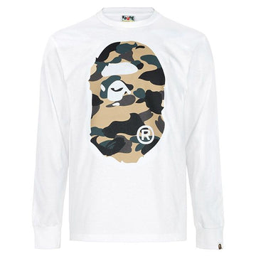 BAPE Big Ape Head Langarm-T-Shirt 001LTM301015M 160105423 [P]