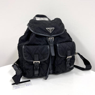 PRADA Gepolsterter Nylon-Rucksack Schwarz (1BZ811) 160105442 [P]