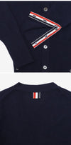 THOM BROWNE Cashmere Damenstrickjacke mit 4-farbigem Streifen stamp 41678250 [P]