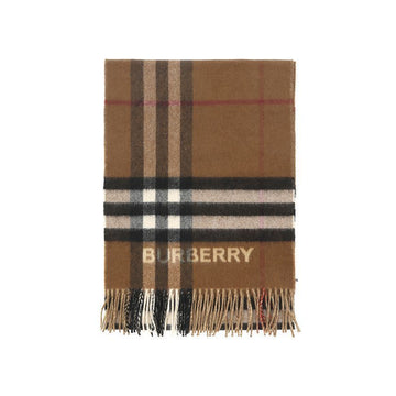 BURBERRY チェック柄カシミアフリンジマフラー 150543615 [P]