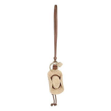 MIU MIU 26SS natürliche Cognac Rafia Schlüsselanhänger 5TT299 2G7E F0A5T 160106391 [P]