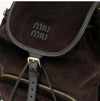 Miu Miu Corduroy Women's Backpack 5BZ042 AF81 F0192 150913171 [P]