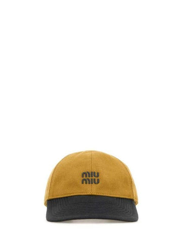 MIU MIU コットン ベースボール キャップ 156799861 [P]