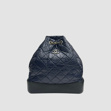 CHANEL ガブリエル バッグパック ミディアム ネイビー 24番 160106666 [P]