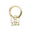 Wilhelmina Garcia White Ribbon Drop Earrings 152739589 [P]