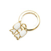 Wilhelmina Garcia White Ribbon Drop Earrings 152739589 [P]