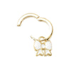 Wilhelmina Garcia White Ribbon Drop Earrings 152739589 [P]