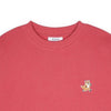 Maison Kitsune Speedy Fox Patch Comfort Sweatshirt Red Currant MW00309KM0307-P642 118596099 [P]