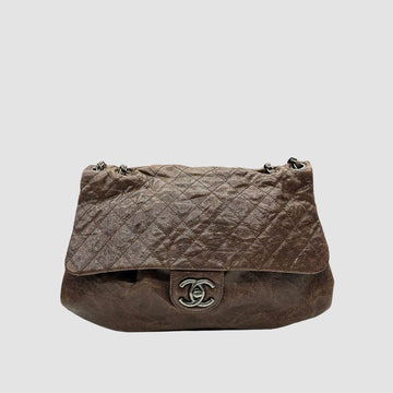 CHANEL Kaviar Ketten Schultertasche Schokoladenbraun 16 160107202 [P]