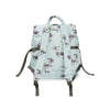 GANNI Damen Ritech Printed Nylon Rucksack Eis Aqua B2010027-07Z 155797248 [P]