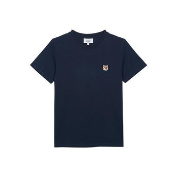 Maison Kitsune Women's Fox Head Patch Regular T-Shirt Ink Blue LW00105KJ0008-P476 126807170 [P]