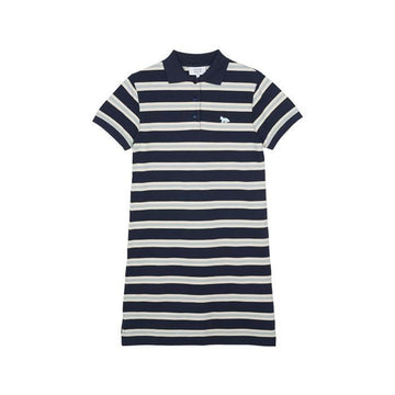 MAISON KITSUNE Baby Fox Multistripes Polo Kleid Multicolor OW01619KJ7010-0239 132432489 [P]