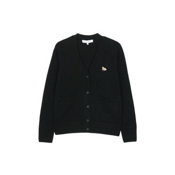 MAISON KITSUNE Damen Baby Fox Patch Oversized Cardigan Schwarz PW00501KT1006-P199 145222272 [P]