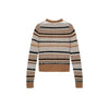 Ganni Women's Soft Wool Stripe Cardigan Brown K2235-177 94498952 [P]