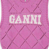 Ganni Women's Logo Knit Vest Pink K2317-295 118592268 [P]