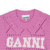 Ganni Women's Logo Knit Vest Pink K2317-295 118592268 [P]