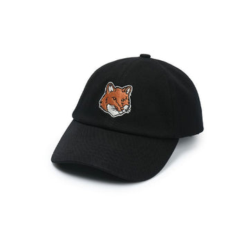 Maison Kitsune Unisex Fox Head Baseball Cap Black 153191765 [P]