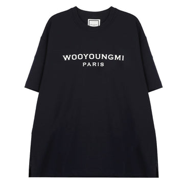 Wooyoungmi Navy Front Logo T-Shirt 156973775 [P]