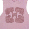 GANNI Damen Grafik Wolle Mischungs Strickweste Rosa K2217-392 94498946 [P]