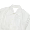 AMI Women’s Tide Front Crop Shirt White FSH405-CO0014-168 53260067 [P]