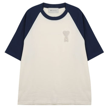 AMI Knit Patch T-Shirt UTS379-726-A027 156972791 [P]