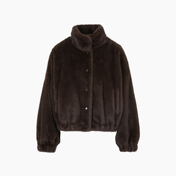 MaxMara Weekend Anemone Fur Neck Jacket 160107745 [P]