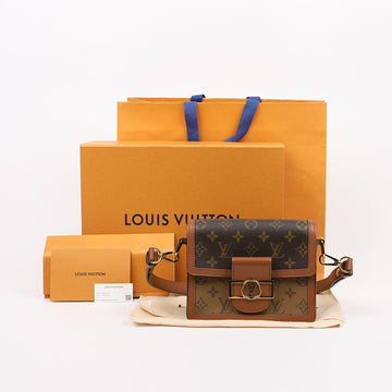 LOUIS VUITTON ドーフィン ミニ モノグラム リバース キャンバス ハンドバッグ 159704988 [P]