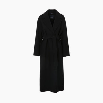 MAXMARA ベルト付きブラックコート 160108297 [P]