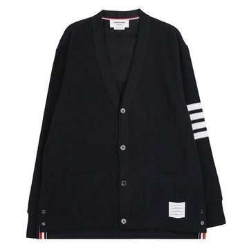 THOM BROWNE Texturiertes Piqué 4-Bar Cardigan 156973722 [P]