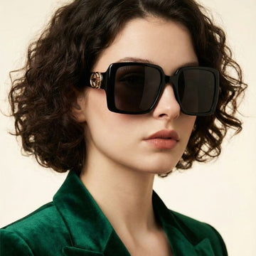GUCCI Sonnenbrille GG1692S 001 Oversize Hornrahmen Unisex 150314551 [P]
