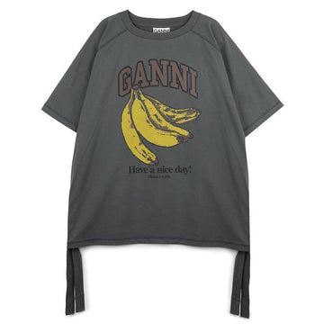 GANNI Graue Banane T-Shirt 156973116 [P]