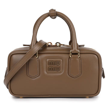 MIU MIU Tuntre Leder Tote Tasche 5BB142-ACR3-F0244-OON 130937212 [P]
