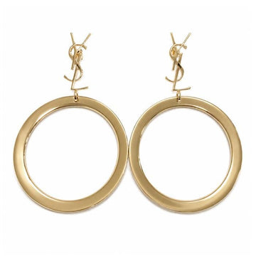 Saint Laurent Cassandra Pendant Hoop Earrings 784142 Y1500 8030 160110774 [P]