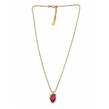 SAINT LAURENT Erdbeeren Halskette 859898 Y1521 9643 160110786 [P]