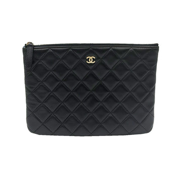 CHANEL Klassische kleine Clutch aus Lammleder in Dunkelblau (A82545) 160110982 [P]
