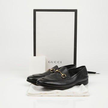 Gucci Horsebit Brixton Leather Women Loafers Black 159753240 [P]