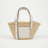 LOEWE Palm Leaf Basket Small Leather White Tote Bag 159761107 [P]