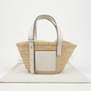 LOEWE Palm Leaf Basket Small Leather White Tote Bag 159761107 [P]