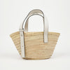 LOEWE Palm Leaf Basket Small Leather White Tote Bag 159761107 [P]