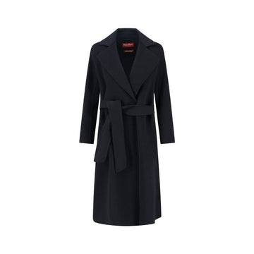 MaxMara 25FW CLES Wool Belted Robe Coat Black 2526016111 007 149268454 [P]