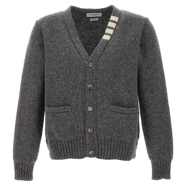 Thom Browne 23FW V-Neck Cardigan Medium Gray MKC455A Y1032 035 52861137 [P]