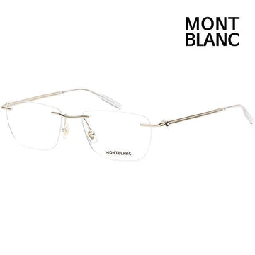 Montblanc Glasses Frame MB0169O 002 Gold Rimless Luxury 136240775 [P]