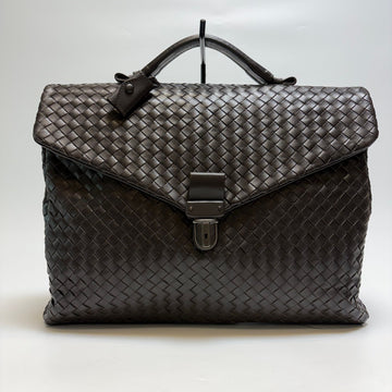 BOTTEGA VENETA Intrecciato Aktentasche Braun (Top-Qualität, Unisex Aktenkoffer) 160154531 [P]