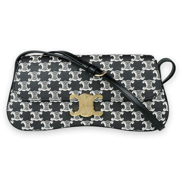 Celine Women’s Triomphe Canvas Medium Roller Bag (Black) 115532FQO 38NO 132701614 [P]